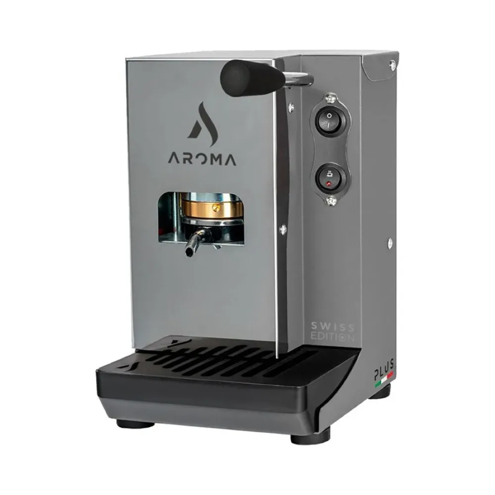 AROMA Plus Basic Swiss Edition grau Kaffeemaschine – Kapselmaschine Divers