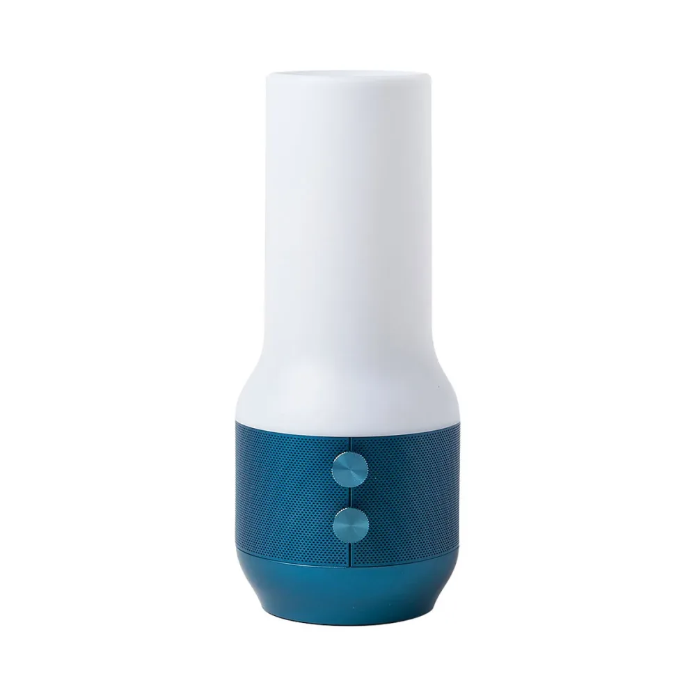 Lexon Tischlampe Terrace+ Blau/Weiss 10 cm 22.6 cm - Farbe: Dunkelblau, weiss - Lichtfarbe: Warmweiss - Kaltes Tagesweiss - Tischlampe
