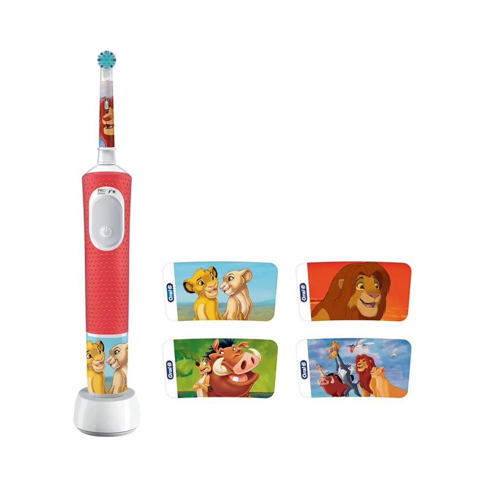 Oral-B Vitality Pro 103 Kids Der König der Löwen Elektrische Zahnbürste – rot