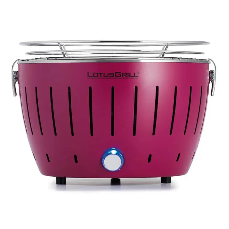 LotusGrill Small lila G280 Holzkohlegrill – Holzkohlegrill/Kohlegrill – pflaumenlila
