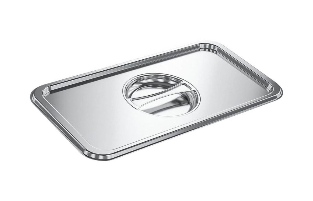 Miele DGD 50 Edelstahl-Deckel mit Griff für Dampfgarbehälter – Backofen Zubehör/Kochherd Zubehör/Steamer Zubehör