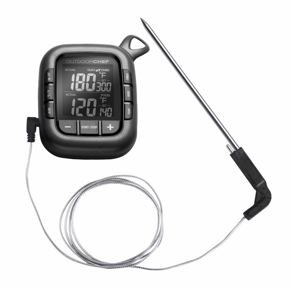 OUTDOORCHEF Gourmet Check – Holzkohle/Briketts/Grill Anzünder – grau