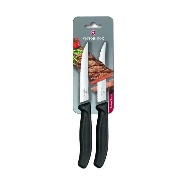 Victorinox Steakmesser 2er Set 12cm schwarz