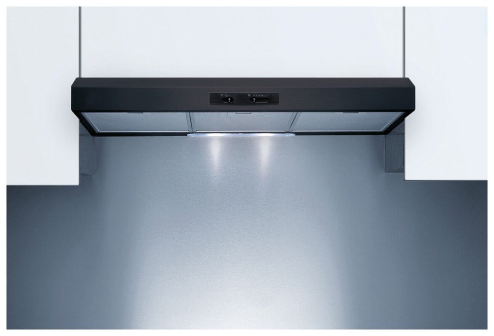 Sibir AIROCLEAREINBAUV200 Dunstabzug nero Dunstabzugshaube 55cm – Einbau Dunstabzug – schwarz