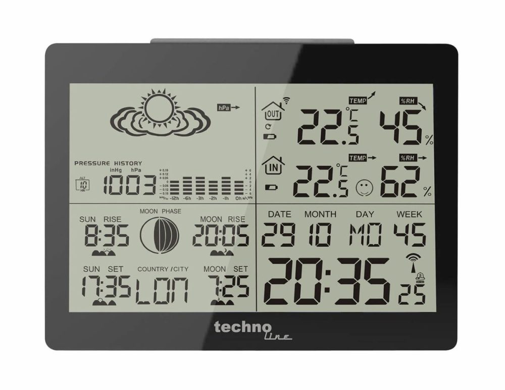 technoline Wetterstation WS 6760, inkl. Außensensor