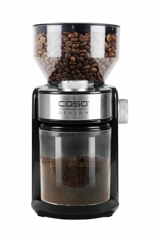 Caso Barista Crema Kaffeemühle silber