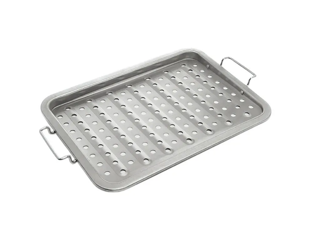 Broil King Quadratische Grillplatte – Grillplatte/Grillrost – edelstahl