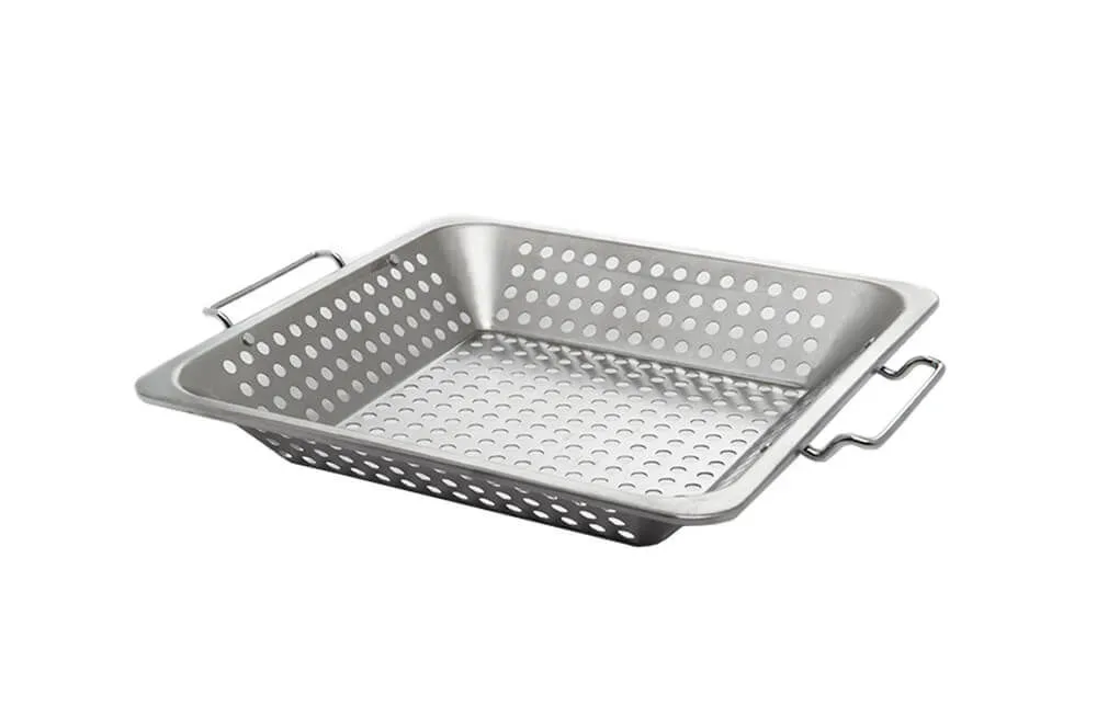 Broil King Grosser Gemüsekorb – Grillschale/Grillpfanne/Grillgeschirr – edelstahl