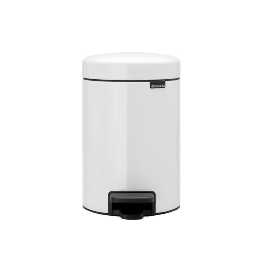 BRABANTIA - Treteimer NEWICON - weiss - Metall - 17cm/17cm
