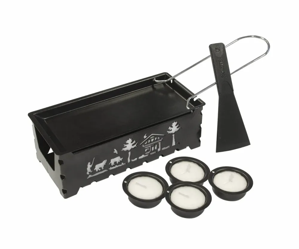 Heidi Cheese Line Alpe XL Raclettegrill – Raclette Ofen/Raclette Grill – schwarz