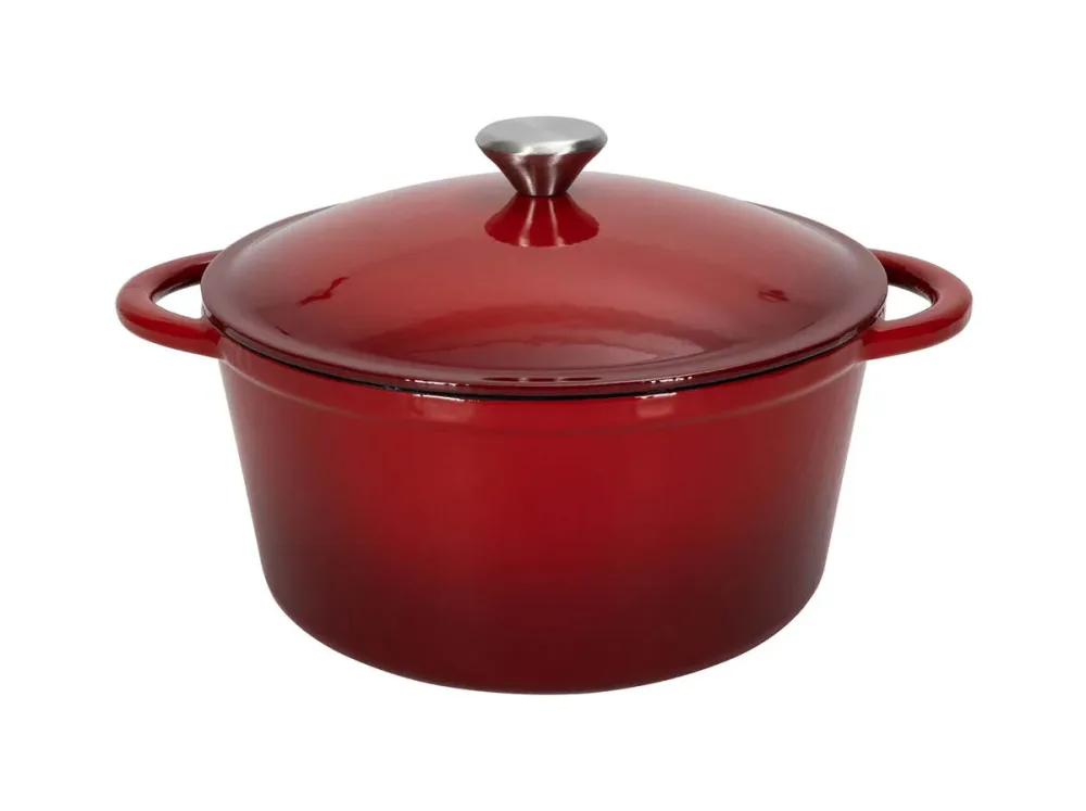 Nouvel Gussbräter rund 26 cm rot-schwarz