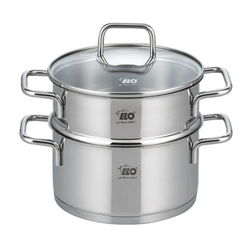 Elo Citrin Bio Dampfgarer 18cm – silber
