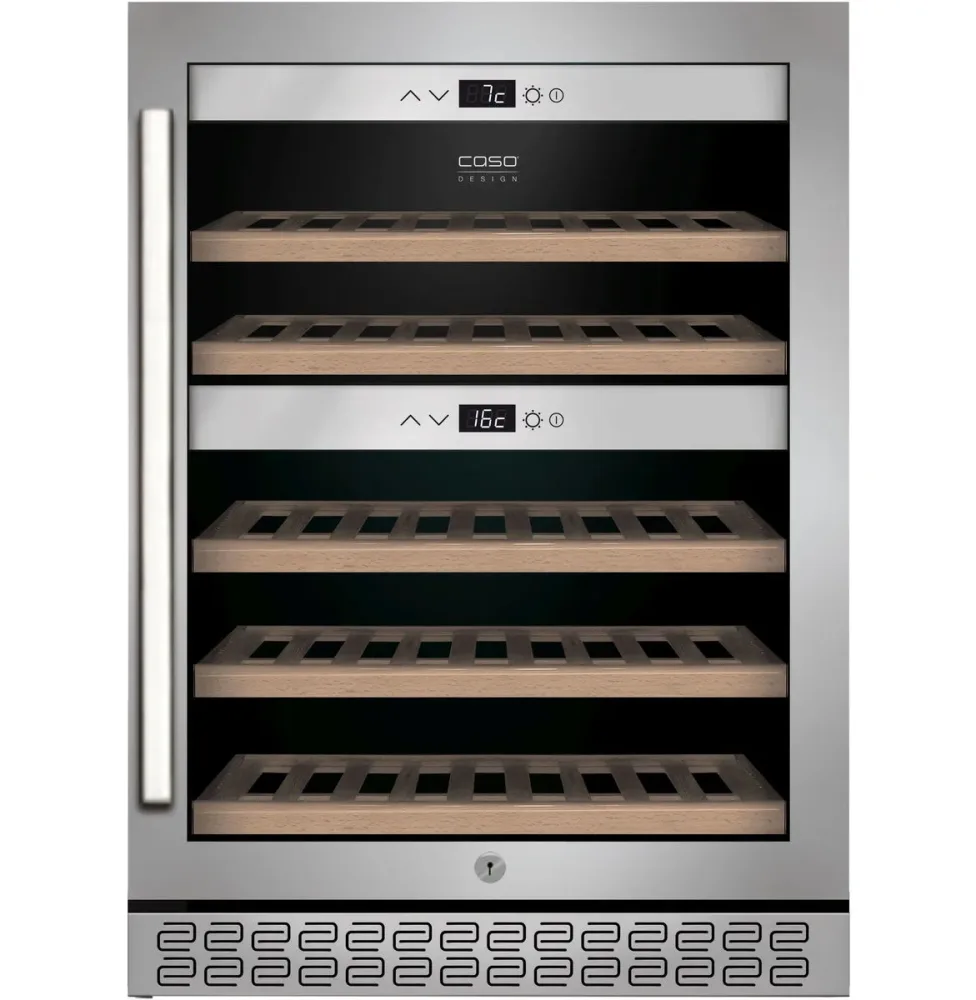 Caso WineChef Pro 40 (APP-Steuerung) Weinkühlschrank – Weinkühlschrank freistehend – glas / edelstahl