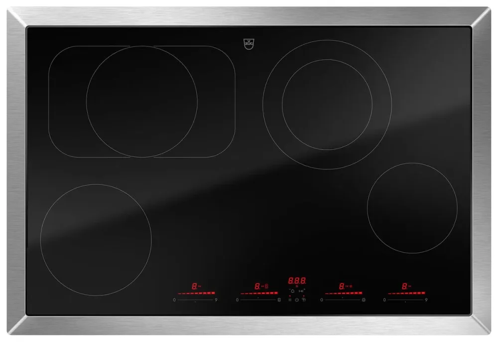 V-ZUG CookTop V6000 A804B 3115300001 Glaskeramik Kochfeld mit Touch-Display