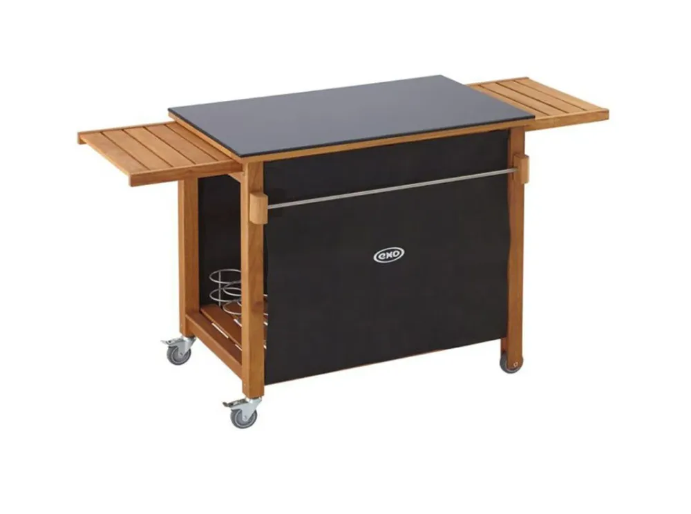 ENO Anrichte Emile Untergestell – Grill Ablage/Grill Rollwagen/Grill Erweiterung – schwarz