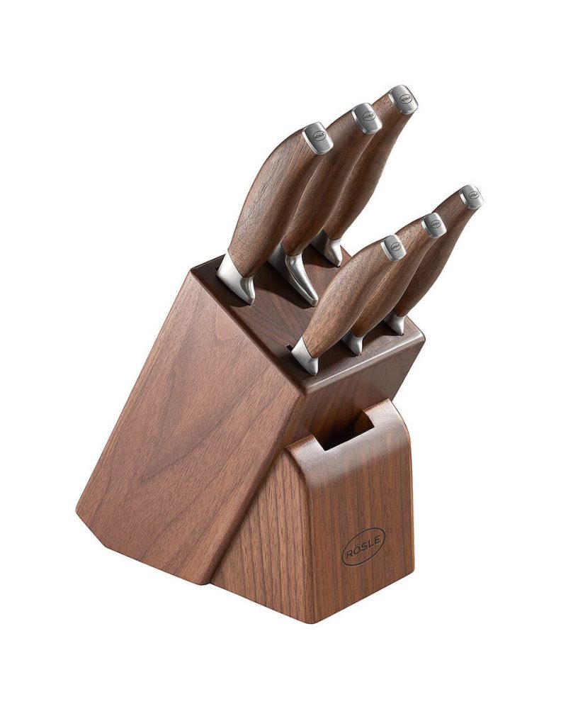 Rösle Messerblock 7tlg. Walnuss