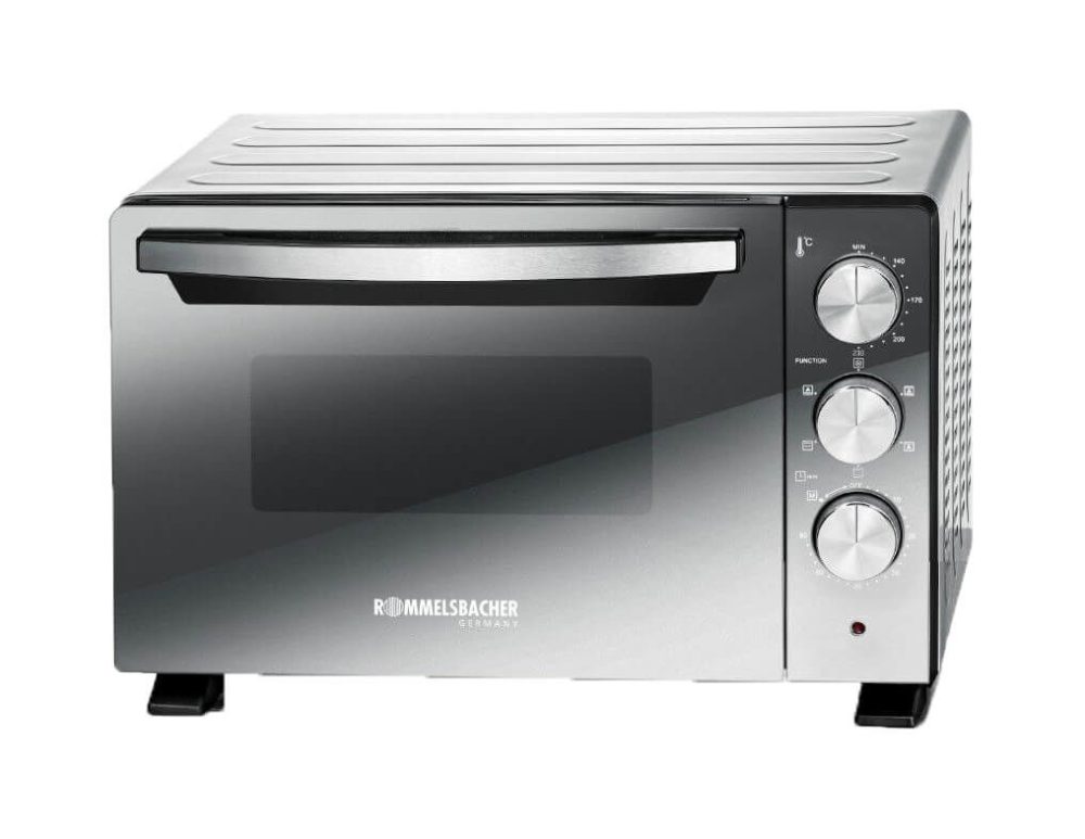 Rommelsbacher BGS 1400 Minibackofen – Mini Backofen – grau