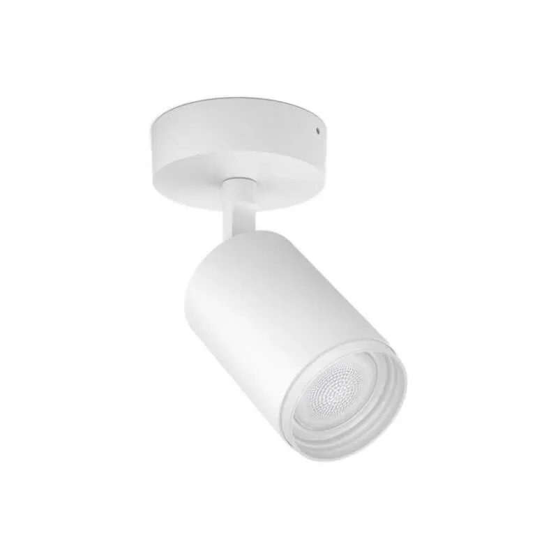 Philips Hue White & Col, Amb, Fugato Spot 1 flg, weiss 350lm – Deckenlampe/Wandlampe