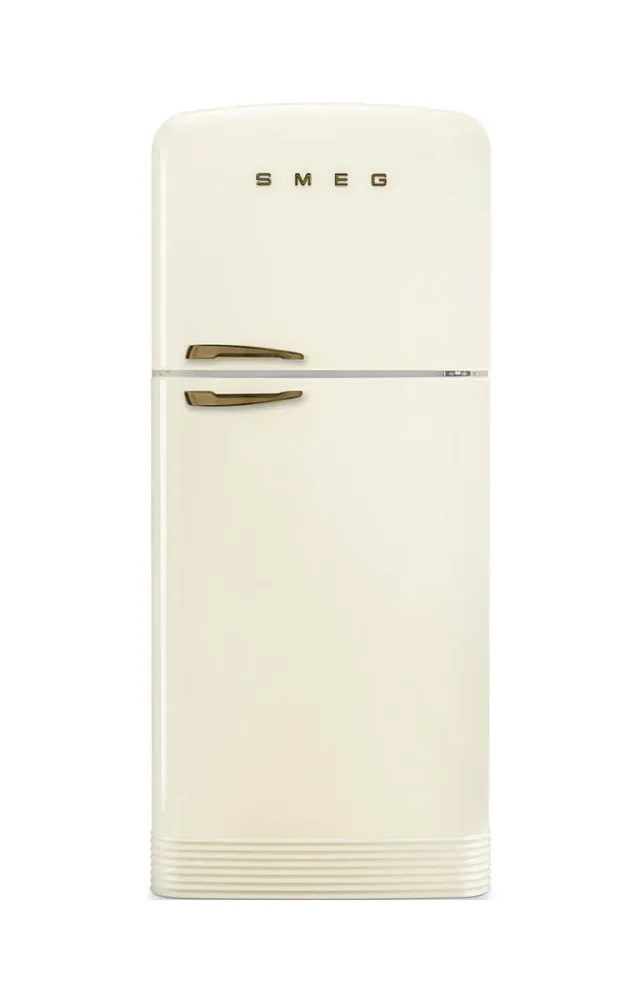 Smeg FAB50RCRB5 Crème rechts Kühl-/ Gefrierkombination – Kühlschrank mit Gefrierfach freistehend – creme