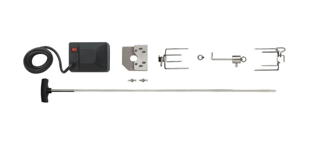 Napoleon Drehspiess-Set HeavyDuty – Grill Ablage/Grill Rollwagen/Grill Erweiterung – edelstahl