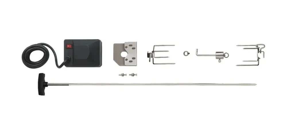 Napoleon Drehspiess-Set HeavyDuty – Grill Ablage/Grill Rollwagen/Grill Erweiterung – edelstahl