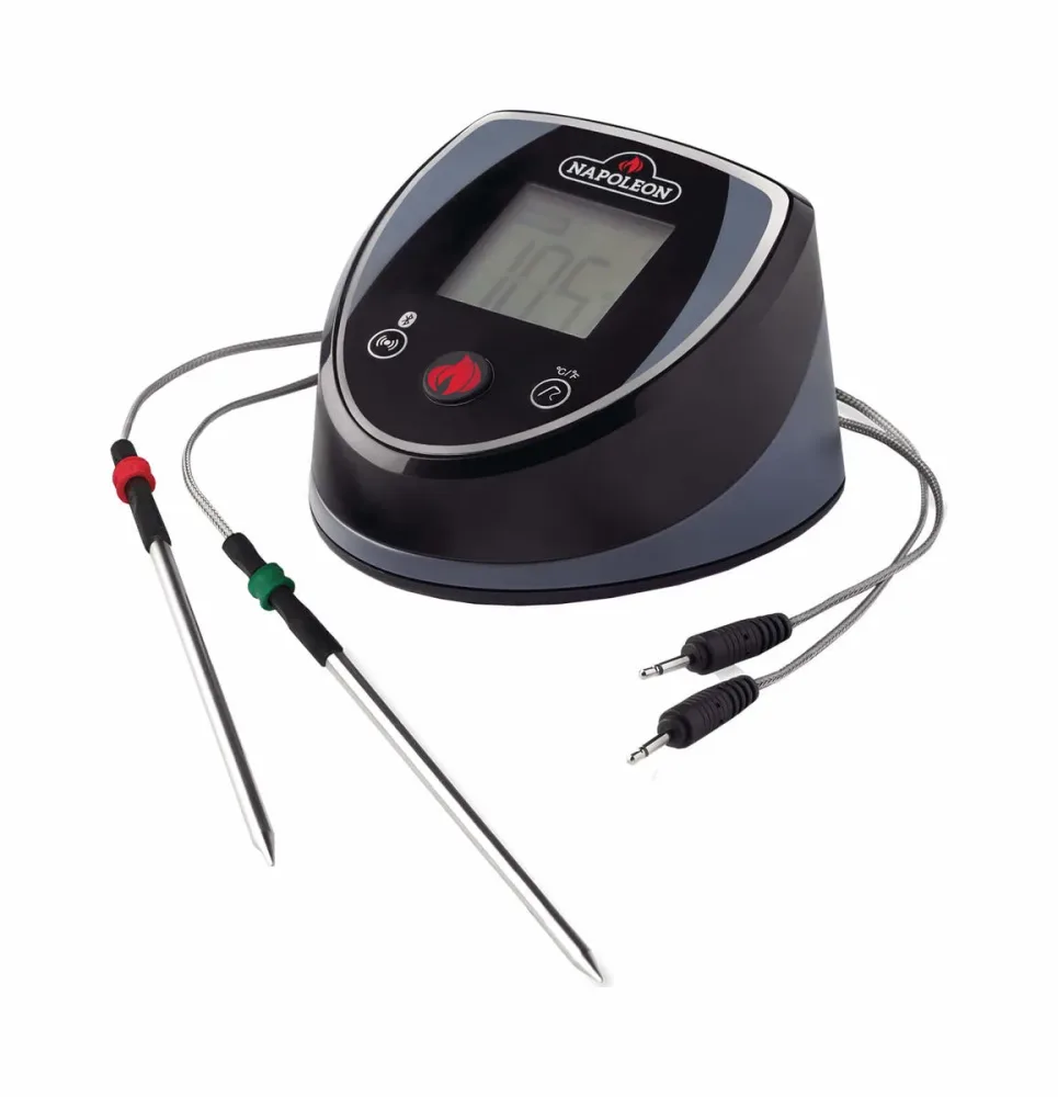 Napoleon Bluetooth Thermometer + 2 Sonden – Holzkohle/Briketts/Grill Anzünder – schwarz