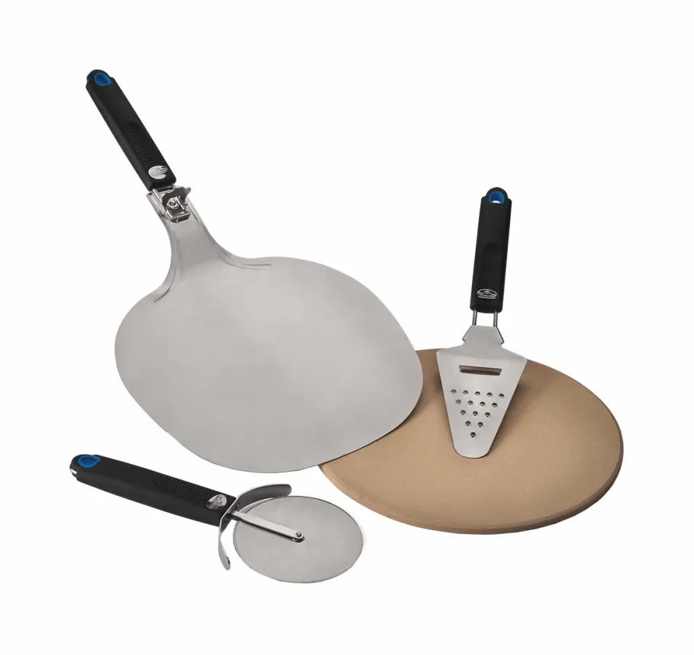 Napoleon Starter Kit für Pizza-Liebhaber Pizza-Starter-Kit – Grillzange/Grillbesteck – schwarz / grau
