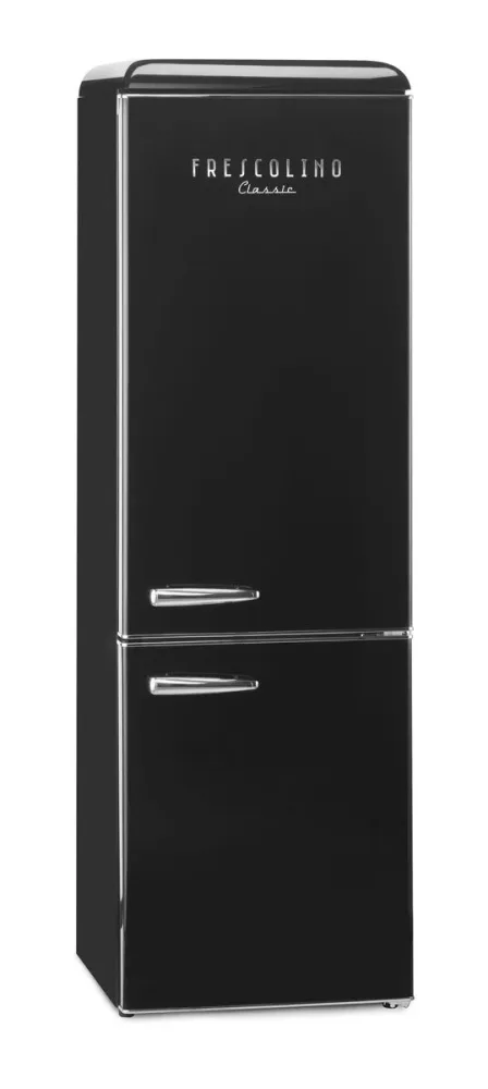 Trisa Frescolino Classics 300l schwarz Kühlschrank – Kühlschrank mit Gefrierfach freistehend