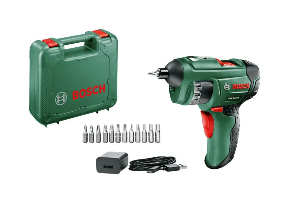 Bosch Akku-Schrauber PSR Select mit Lithium-Ionen Akku | 3.6 V | 1.5 Ah