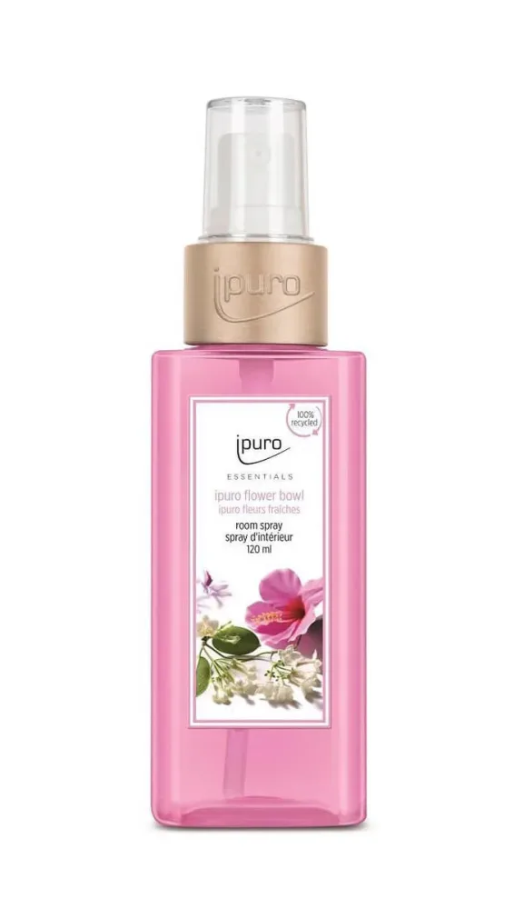 iPuro flower bowl Raumspray – Aroma Diffuser/Lufterfrischer – pink