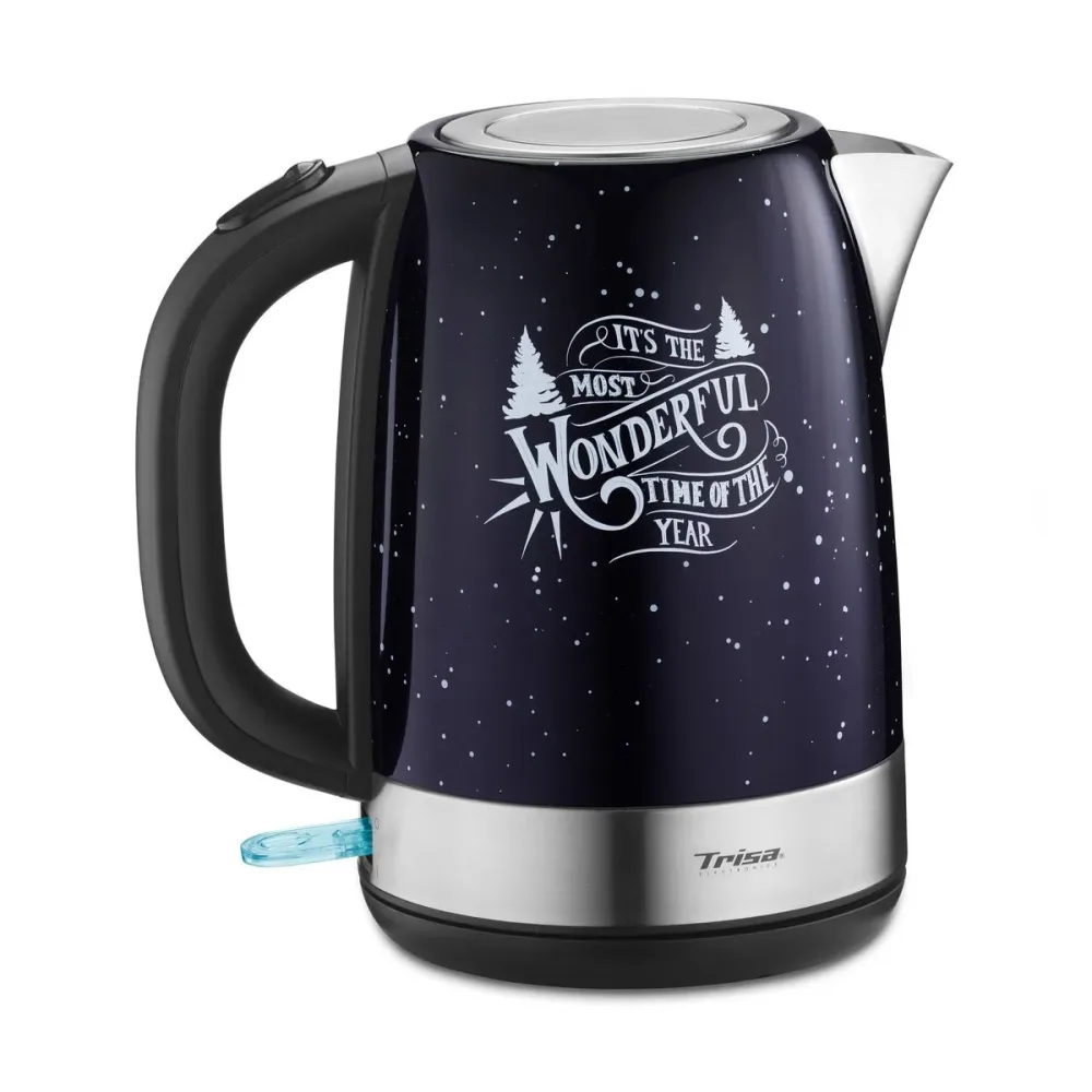 Trisa - Wasserkocher X-Mas Nights 1.7 l, Dunkelblau, 1.7L