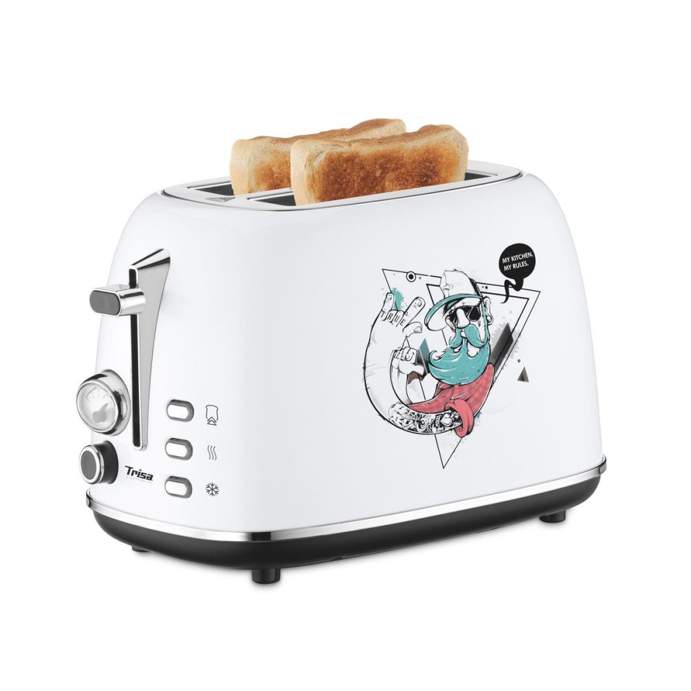 Trisa - Toaster Street Art Weiss