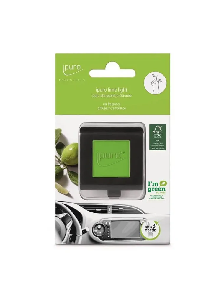 iPuro lime light Autoduft – Aroma Diffuser/Lufterfrischer – lime green