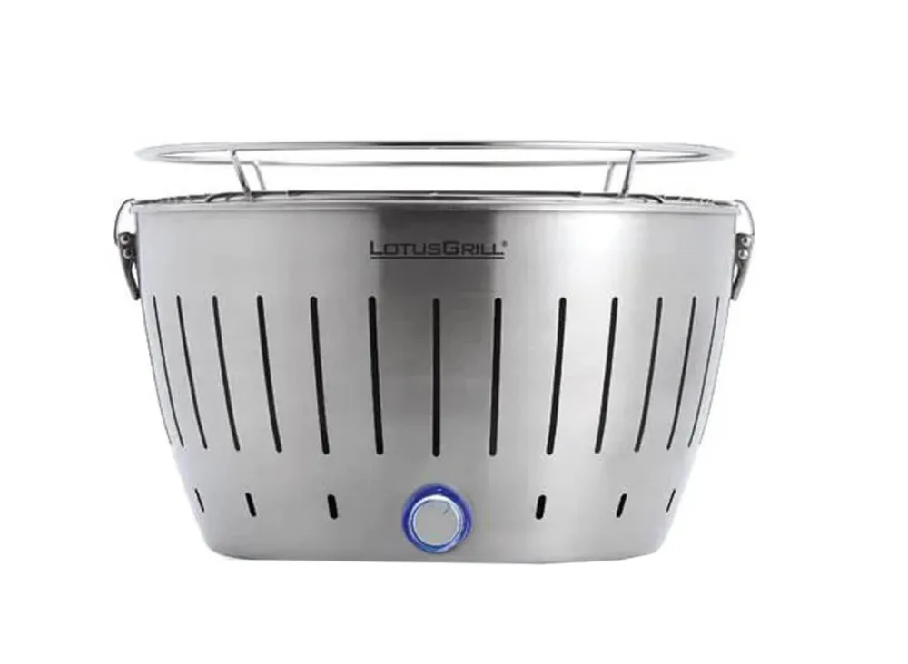 LotusGrill Original Edelstahl Holzkohlegrill – Holzkohlegrill/Kohlegrill