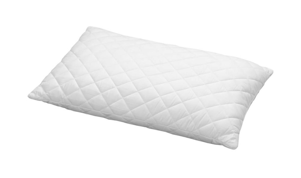 Billerbeck Kissen Leni Weiss Polyester 65 cm 65 cm - Material: 100% Baumwolle, Satin, versteppt mit 50% Viskose (Bambus) und 50% Polyester, Hohlfaser