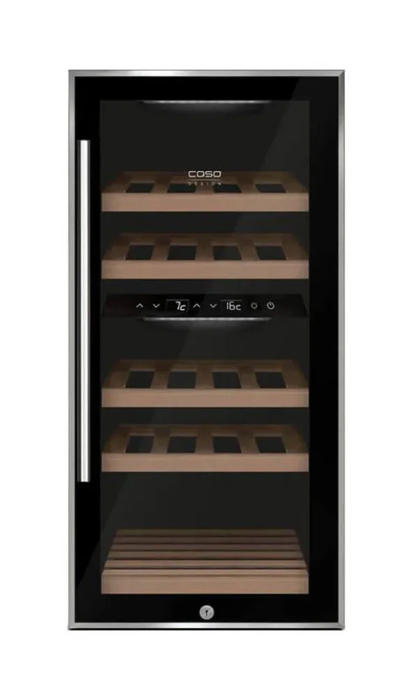 Caso WineComfort 24 black Weinkühlschrank freistehend – schwarz