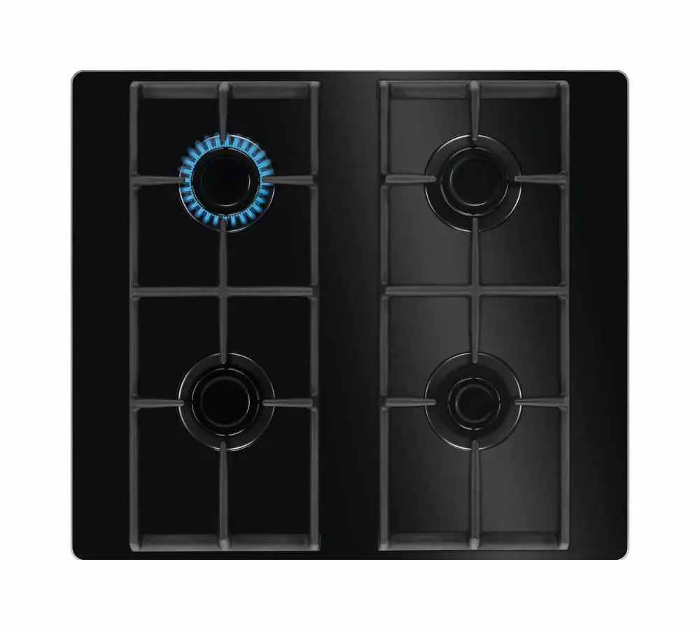 Electrolux GKM45GLAS Gas Kochmulde – Kochmulde/Gusskochplatten – schwarz