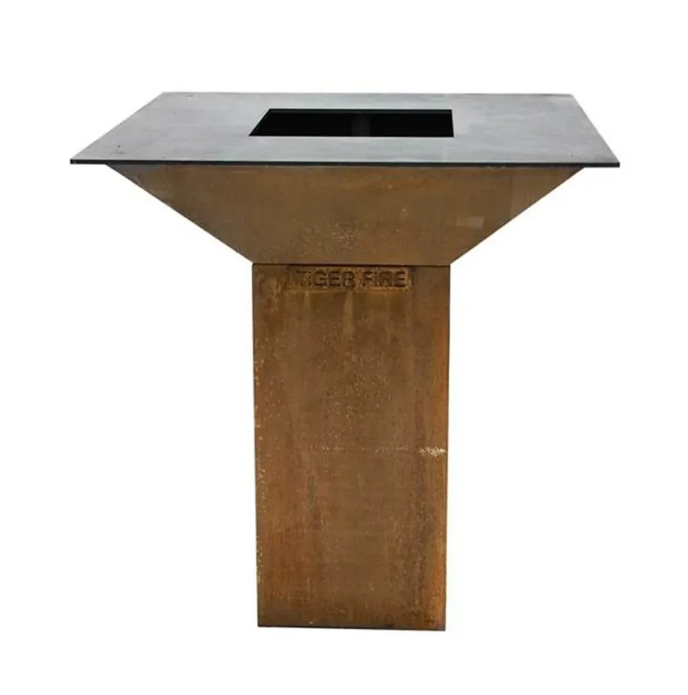 Tiger Fire Square Corten 100