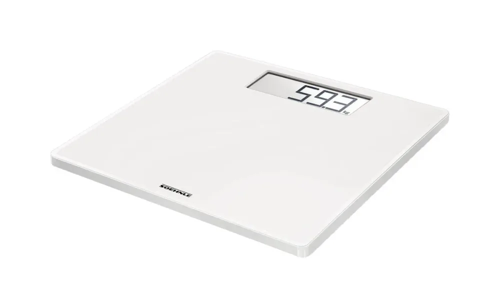 Soehnle Style Sense Safe 100 Kunststoff Personenwaage – Personenwaage/Körperwaage – weiss