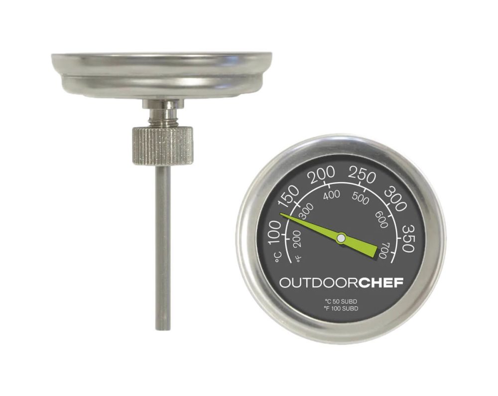 Outdoorchef Thermometer - Grill Ersatzteil (Silber)