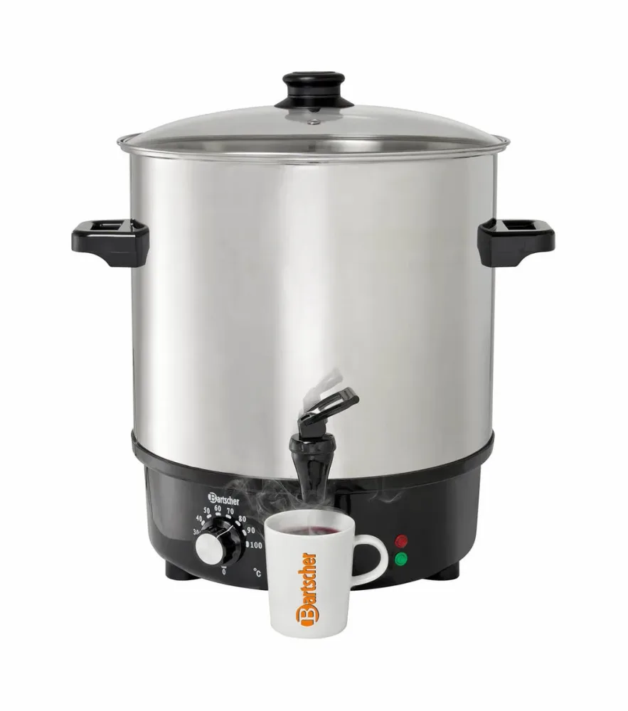 Bartscher Glühweintopf 25 Liter – Gastro Kaffeemaschine/Gastro Getränkespender – edelstahl