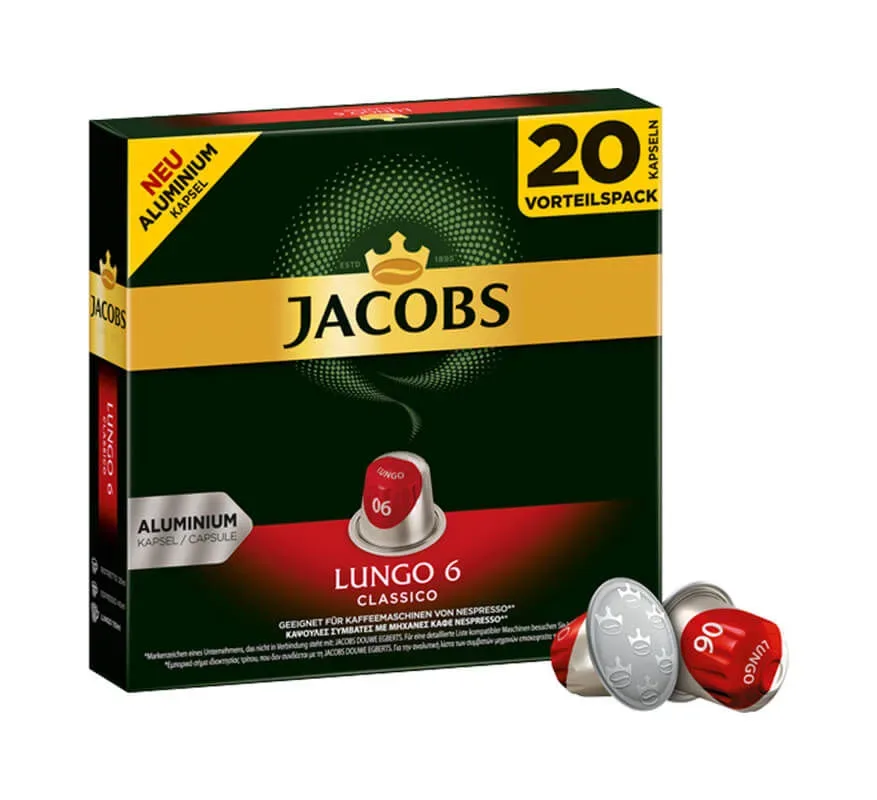 Jacobs BigPack Lungo Classico Kaffeekapseln – Nespresso Kapseln