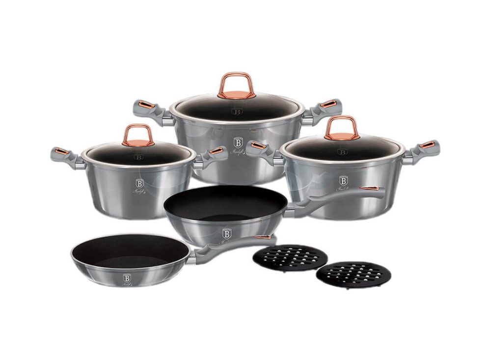 Berlinger Haus - Pfannenset Moonlight Collection 10 tgl., One Size