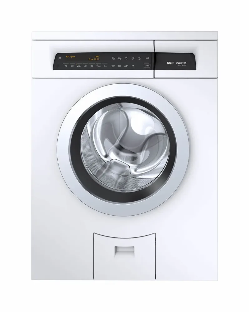 Sibir WAM-V2000 11019 rechts Waschmaschine – Waschmaschine Mehrfamilienhaus – weiss