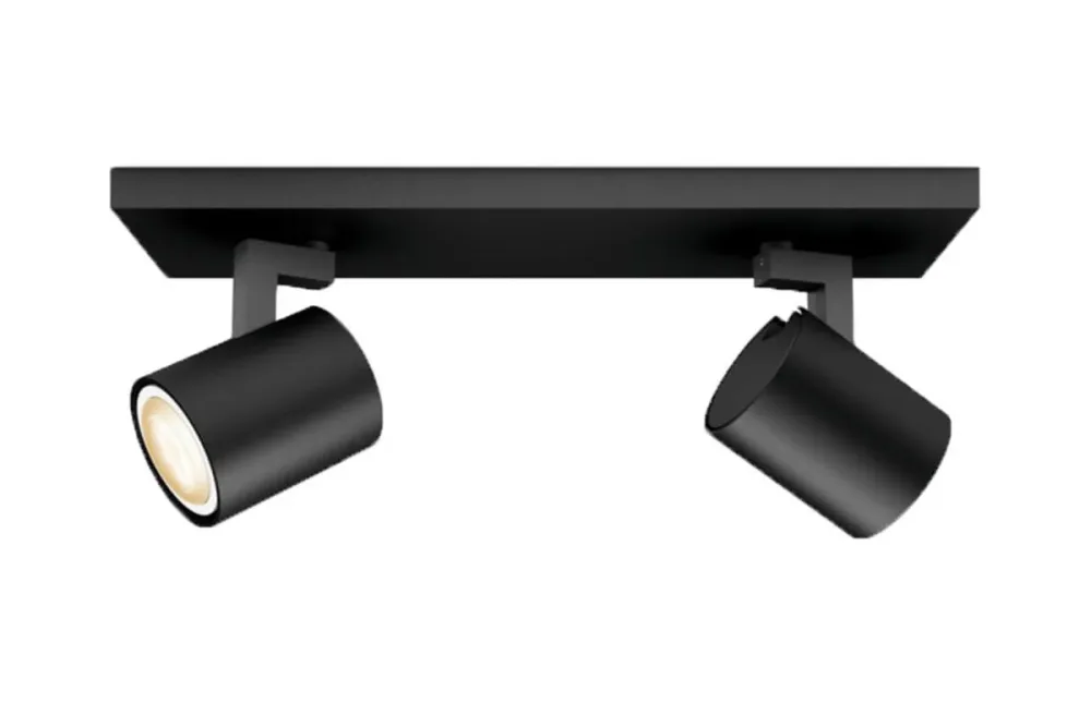 Philips Hue White Ambiance Runner Doppelspot – Deckenlampe/Wandlampe – schwarz