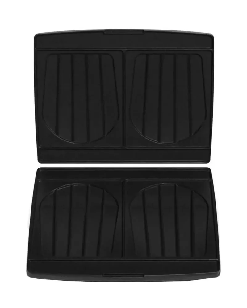 Fritel Backplatten Sandwiches/Croques – Waffeleisen/Brezeleisen – schwarz