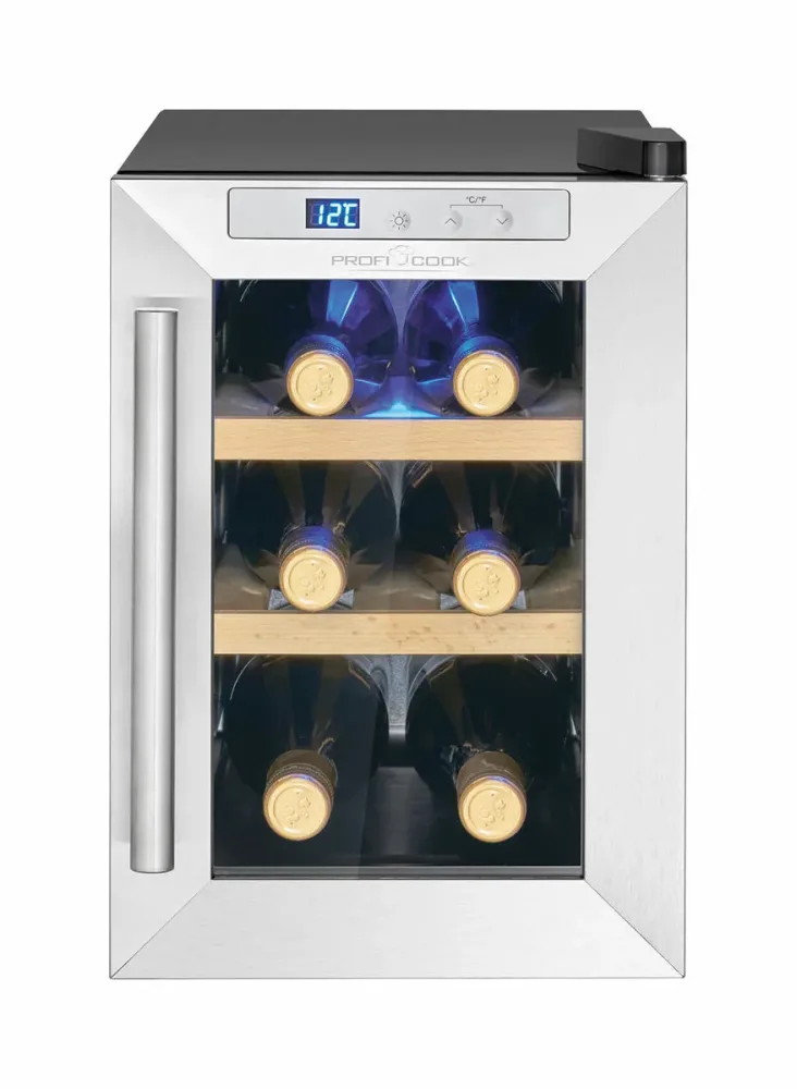 ProfiCook WK 1231 Weinklimaschrank – Weinkühlschrank freistehend – schwarz