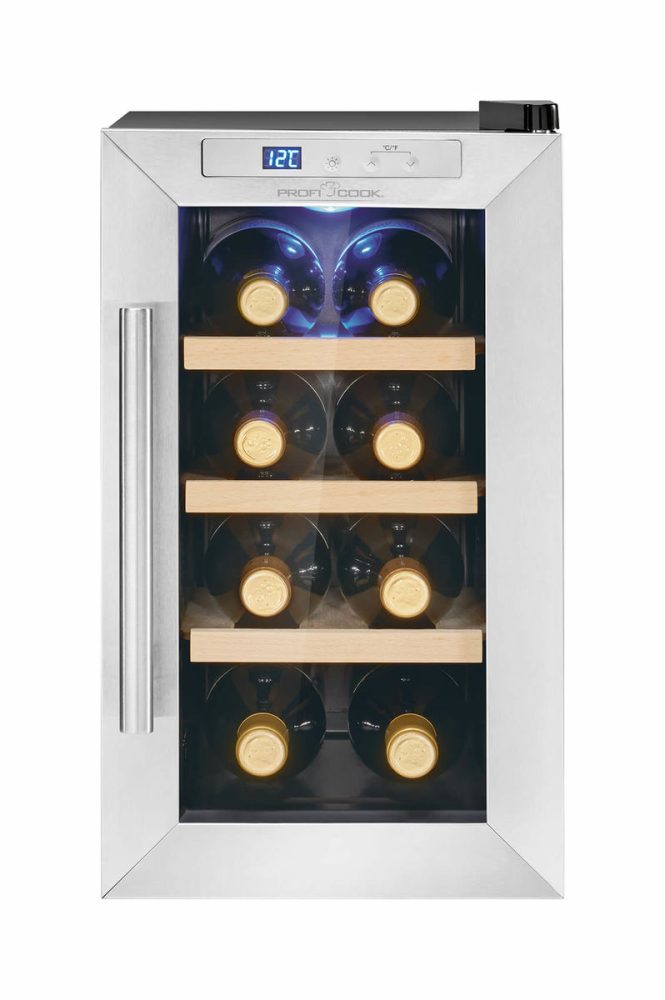 ProfiCook WK 1233 Weinklimaschrank – Weinkühlschrank freistehend – schwarz