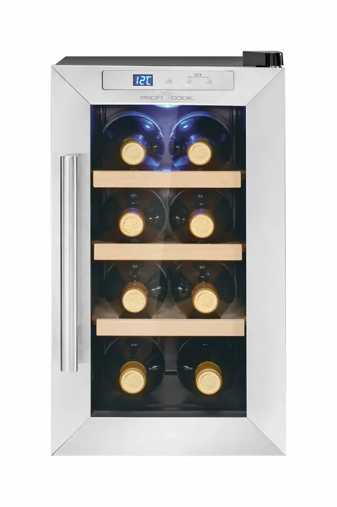 ProfiCook WK 1233 Weinklimaschrank – Weinkühlschrank freistehend – schwarz