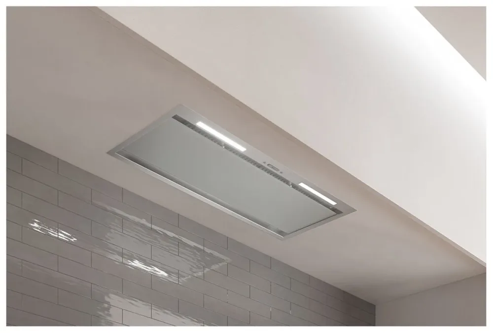 Wesco EVRE visio 80 Edelstahl Glas weissalu Dunstabzugshaube – Einbau Dunstabzug